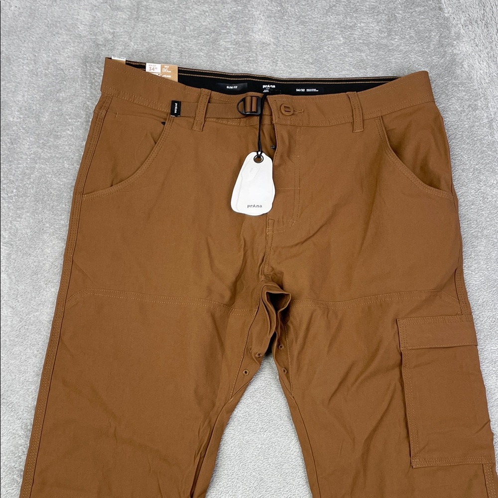 NEW‎ Prana 34/32 Stretch Zion Slim Pant II Men's Sepia Brown Hiking Outdoors - Picture 3 of 16